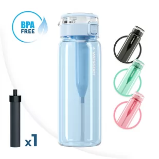 Wessper Activemax Clarti Butelka Filtrująca Wodę 680Ml Niebieska - Butelki filtrujące - miniaturka - grafika 1