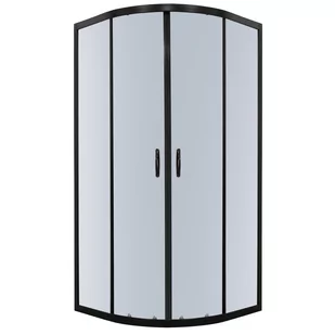 Novoterm Tiara Square  80x80 czarne - Kabiny prysznicowe - miniaturka - grafika 1