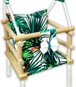 Leżaczki i huśtawki - Huśtawka dla dzieci 3w1 szczebelkowa w palmy P3-A28 - miniaturka - grafika 1