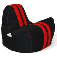 Pufy i podnóżki - Pufa worek sako FERRARI czarny-czerwony XXL 140x100 - miniaturka - grafika 1