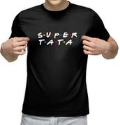 Koszulki męskie - Koszulka męska - SUPER TATA - Prezent na dzień Ojca - miniaturka - grafika 1