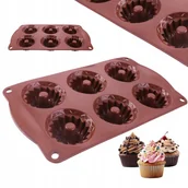 Formy do ciast - Foremki Na Babeczki Silikon Forma Do Pieczenia Babeczek 6 28,5 X 17 X 2Cm - miniaturka - grafika 1