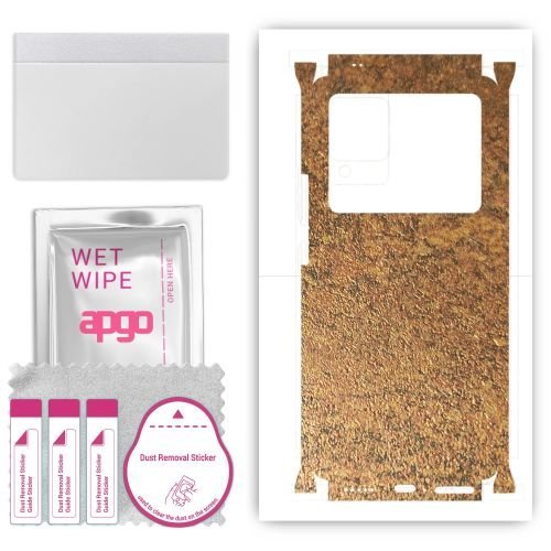 folia naklejka skórka strukturalna na TYŁ+BOKI do Vivo X80 - Zardzewiała Miedź - apgo SKINS