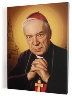Kard. Stefan Wyszyński, obraz religijny na płótnie - Ikony i obrazy sakralne - miniaturka - grafika 1