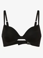 Biustonosze - Calvin Klein - Damski biustonosz z fiszbinami  wyściełany, czarny - miniaturka - grafika 1
