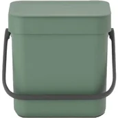 Kosze na śmieci - Brabantia Nowości Kuchenny kosz na odpadki 3L Sort&Go zielony 129865 129865 - miniaturka - grafika 1