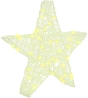 Ozdoby bożonarodzeniowe - vidaXL 3D Gwiazda z 50 diodami LED Ciepła biel 55 x 53.5 x 10 cm Akryl - miniaturka - grafika 1
