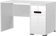 Biurka - Biurko białe połysk 120 cm prawe SYDNEY fronty MDF - miniaturka - grafika 1