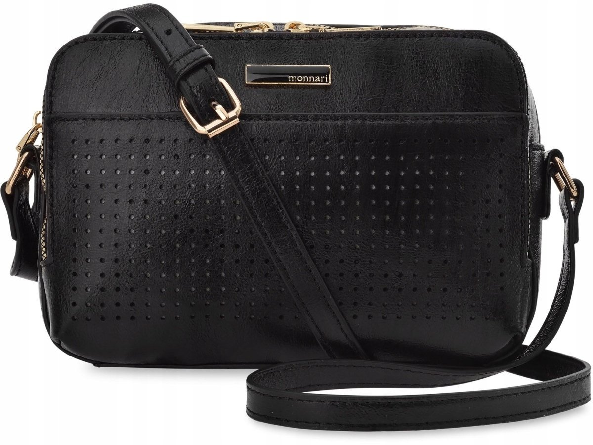 Listonoszka Monnari Damska Miejska Torebka Crossbody Komory Skórzany Pasek