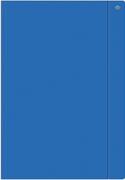 Teczki i skoroszyty - INTERDRUK  Teczka z gumką A4+ jednokolorowa niebieska (10szt) - miniaturka - grafika 1