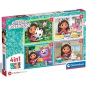 Puzzle - puzzle 4w1 12+16+20+24 el. super kolor gabby's dollhouse - miniaturka - grafika 1