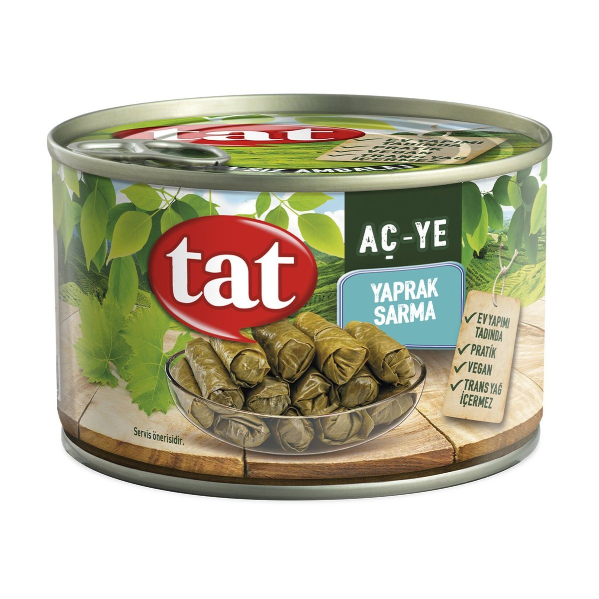 Liście winogron faszerowane ryżem Tat 400 g – tureckie dolmades