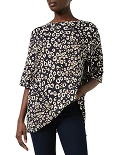 Superdry Damski top Desert Linen Tee Top, wielokolorowy (Leopard Print 0ux), XS - Koszulki i topy damskie - miniaturka - grafika 1