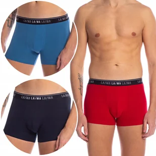 LAMA Bokserki Męskie Szorty Bawełniane 3 PARY - L - Majtki męskie - miniaturka - grafika 1