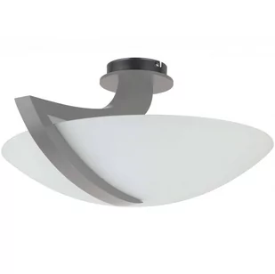 KET LAMPA sufitowa szklana OPRAWA loftowa szara biała - Lampy sufitowe - miniaturka - grafika 1