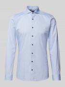 Koszule męskie - Koszula biznesowa o kroju super slim fit ze wzorem na całej powierzchni - miniaturka - grafika 1