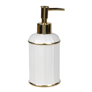 Dozownik Pouli 7 x 7 x 18,5 cm cm biały - Mydelniczki i dozowniki mydła - miniaturka - grafika 1