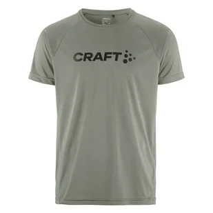 Męska Koszulka z krótkim rękawem CRAFT CORE ESSENCE LOGO TEE M 1911786-647000 – Szary - Koszulki męskie - miniaturka - grafika 1