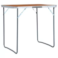 Meble turystyczne - VidaXL Składany stolik turystyczny, aluminiowy, 60 x 45 cm 48179 VidaXL - miniaturka - grafika 1
