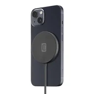 Ładowarki do telefonów - Cellularline Mag Wireless Charger - Ładowarka bezprzewodowa indukcyjna MagSafe (czarny) - miniaturka - grafika 1