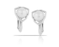 Kolczyki - Klipsy z perełkami z kolekcji Classic (E14785AG) - miniaturka - grafika 1