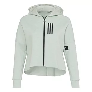 adidas Damska bluza z kapturem W Mv Sl Fz Hd, Ligrme, XL - Bluzy damskie - miniaturka - grafika 1
