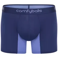 Bielizna sportowa męska - COMFYBALLS Bokserki do biegania LONG PERFORMANCE Ocean Blue - miniaturka - grafika 1