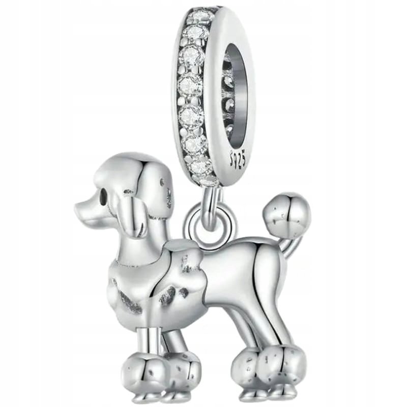 Charms Zawieszka Charms Pies Pudel Srebro 925 Charmsy Trusky