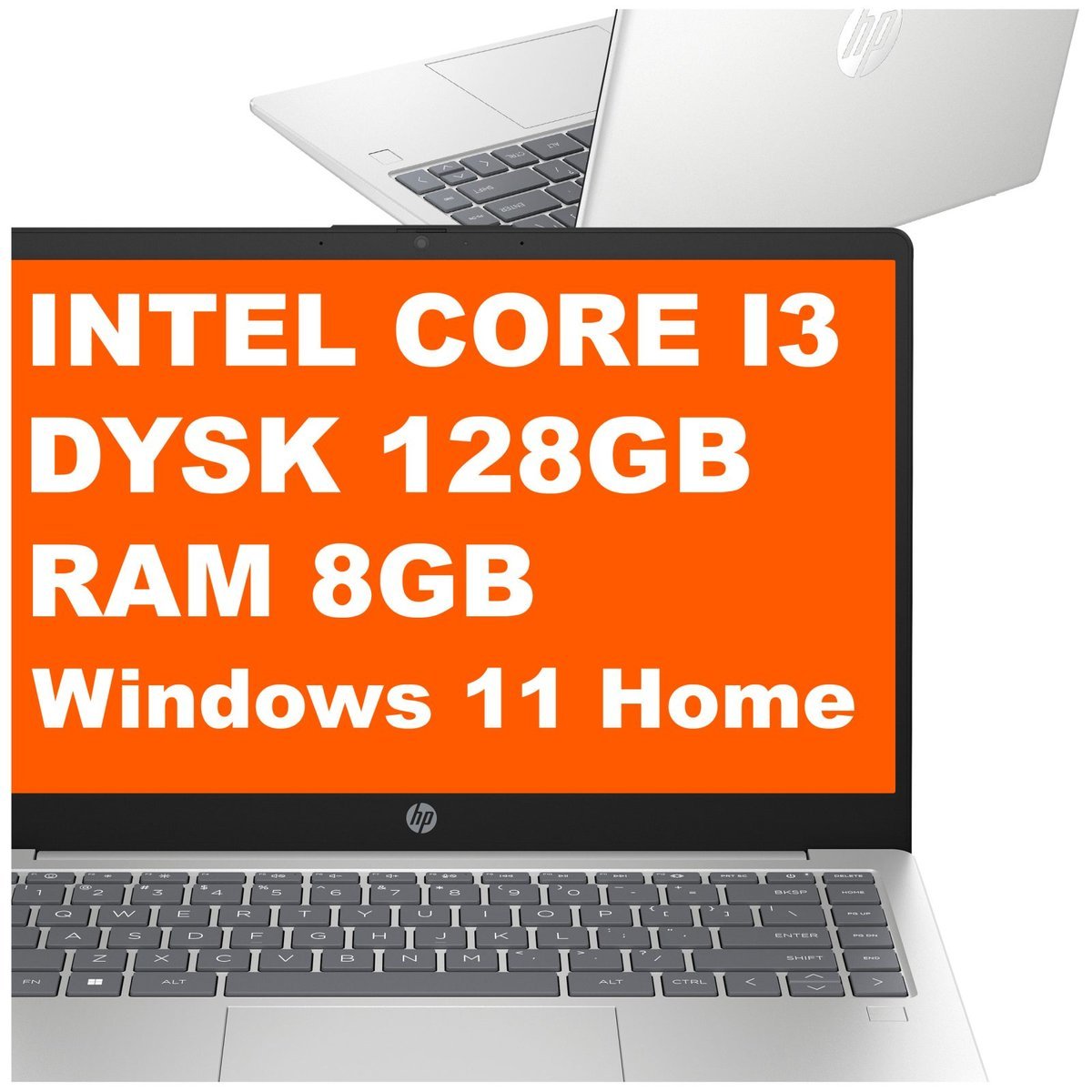 HP 14-ep0023na / C7DX6EA / Core i3 / 8GB / 128GB / Intel UHD / FullHD / Win 11 / Srebrny