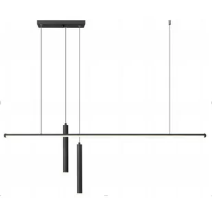 Lampa wisząca Linet CGLINET1 COPEL LED 18W 3000K loftowa tubki czarna - Lampy sufitowe Lampa wisząca Linet CGLINET1 COPEL LED 18W 3000K loftowa tubki czarna - Lampy sufitowe - miniaturka - grafika 1