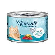 Mokra karma dla kotów - MOMENTS Adult Tuńczyk z omułkiem jadalnym 12x140 g - miniaturka - grafika 1