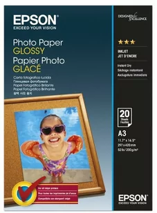 Epson C13S042536 - 1 x 20 Papier fotograficzny błyszczący A3 297 x 420 m - Papier do drukarek - miniaturka - grafika 2
