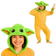 Stroje karnawałowe - Piżama Onesie Kigurumi Kostium Star Wars Baby Yoda Grogu S: 145 - 155cm - miniaturka - grafika 1