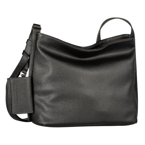 TOM TAILOR Amarea Hobo Bag damska torba na ramię, średnia, czarny, m