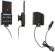 Uchwyty samochodowe do telefonów - Uchwyt do Samsung Galaxy S22 Ultra z wbudowanym kablem USB oraz ładowarką samochodową - miniaturka - grafika 1