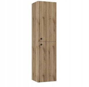 Deftrans szafka wysoka 140x35 cm dąb evoke szafka łazienkowa podwieszana, listwy Rietti - Szafki łazienkowe - miniaturka - grafika 1
