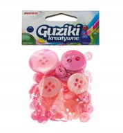 Dekoratorstwo - Brewis Guziki 40g różowe VB8765 - miniaturka - grafika 1