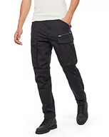 Spodnie męskie - G-STAR RAW Rovic Zip 3D Prosto Taperowane Spodnie Męskie, Wielokolorowy (Dk Black D02190-5126-6484), 40W / 32L - miniaturka - grafika 1