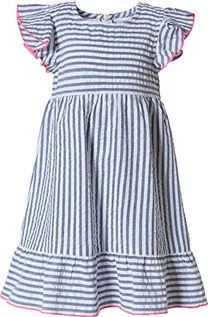 Sukienki - Lemon Beret Sukienka chłopięca Small Girls Dress, Niebieski/biały w paski, 5 Lat - grafika 1