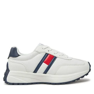 Sneakersy Tommy Hilfiger T3X9-33877-1695X336 M Biały - Buty dla chłopców - miniaturka - grafika 1