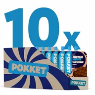 Płatki śniadaniowe i musli - DAWTONA Pokket proteinowy czekoladowy 10x 180g, 20g białka, przekąska białkowa, odżywka, niskokaloryczny, bez dodatku cukru, bez konserwantów, wyciskany, intensywny smak, poręczny, dla sportowców - miniaturka - grafika 1