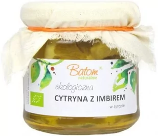 Batom CYTRYNA Z IMBIREM W SYROPIE BIO 220 ml - Zdrowa żywność - miniaturka - grafika 1