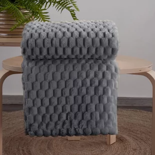 Koc 130 x 160 Flanelowy Design Cindy6 Stal - Koce - miniaturka - grafika 3