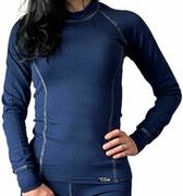 Koszulki sportowe damskie - PRO koszula z długim rękawem - damska .XXL .ciemnoniebieski - miniaturka - grafika 1