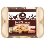 Jaja - Carrefour Classic Świeże jaja z chowu ściółkowego 6 szt. rozmiar L - miniaturka - grafika 1