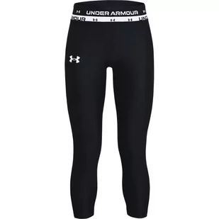 Legginsy dziewczęce Under Armour HG Armour Crop - Spodnie i spodenki dla dziewczynek - miniaturka - grafika 1