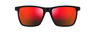 Maui Jim Okulary przeciwsłoneczne Unisex's Way, matowy czarny/hawajska lawa, spolaryzowane, jeden rozmiar, Czarny matowy/Hawajska lawa spolaryzowana, Rozmiar Uniwersalny - Okulary przeciwsłoneczne - miniaturka - grafika 1