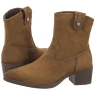 Botki damskie - Botki Brązowe 9-25313-43 741 Khaki Suede (CP423-a) Caprice - miniaturka - grafika 1
