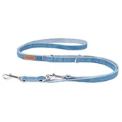 Smycze dla psów - Smyczregulowana z taśmy Denim Jeans - rozm. L - miniaturka - grafika 1