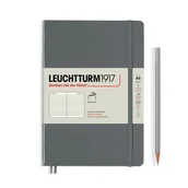 Notesy i bloczki - Notatnik Leuchtturm1917 Medium A5, miękka oprawa, linie, antracytowy - miniaturka - grafika 1